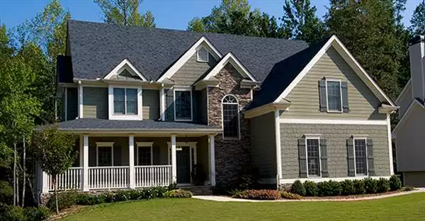 image of 2 story farmhouse plans with porch plan 1182